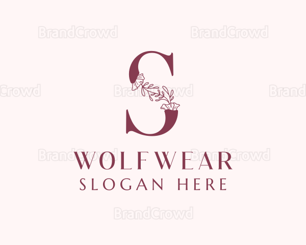 Floral Spa Letter S Logo