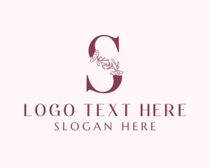 Artisanal - Floral Spa Letter S logo design