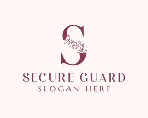 Artisanal - Floral Spa Letter S logo design