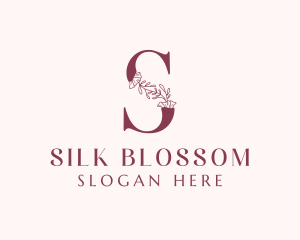 Floral Spa Letter S logo design