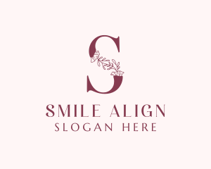 Floral Spa Letter S logo design