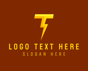 Hero Thunder Letter T Logo