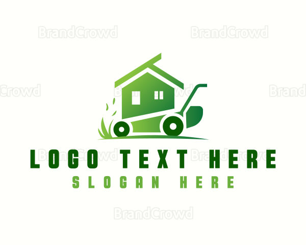 Mower Yard Landscaping Logo