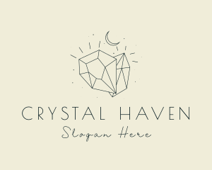 Crystals - Gemstone Moon Jewelry logo design