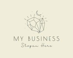 Moon - Gemstone Moon Jewelry logo design