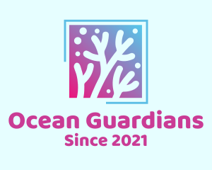 Marine Conservation - Underwater Coral Reef logo design