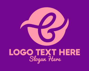 Teen - Pink Letter B logo design
