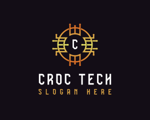 Digital Tech Cryptocurrency logo design