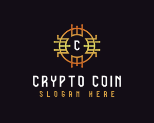 Cryptocurrency - Digital Tech Cryptocurrency logo design