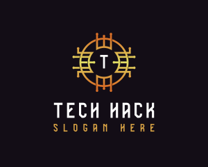 Digital Tech Cryptocurrency logo design