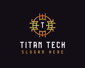 Digital Tech Cryptocurrency logo design