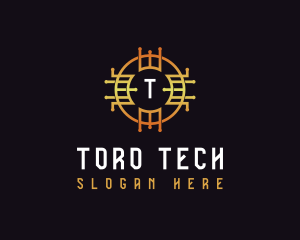 Digital Tech Cryptocurrency logo design