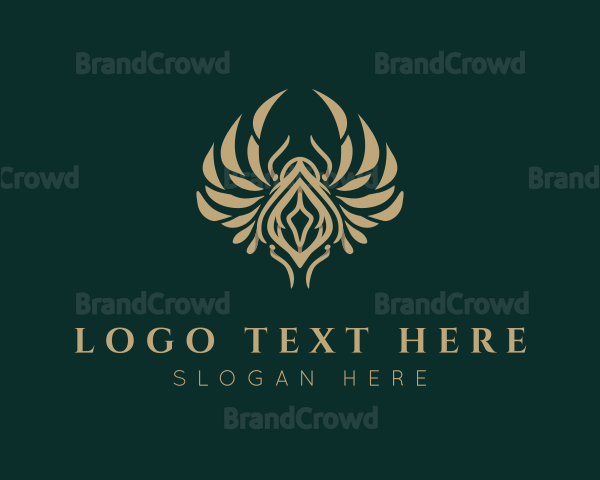 Luxury Gold Scarab Logo