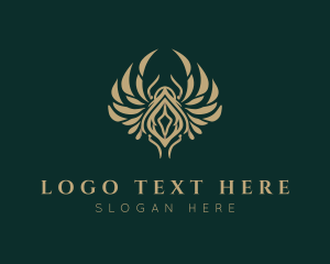 Expensive - Luxury Gold Scarab logo design