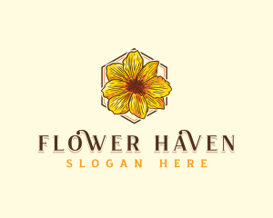 Flower Botany Plant logo design