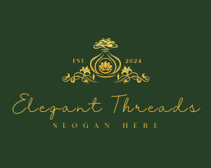 Ornamental Floral Perfume logo design