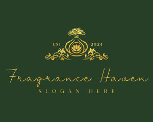 Ornamental Floral Perfume logo design