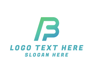 Mobile App - Letter B Company logo design