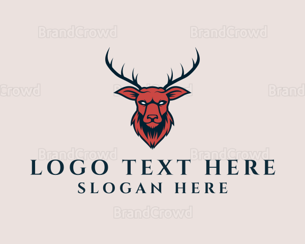 Animal Deer Head Logo
