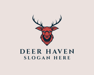 Animal Deer Head logo design