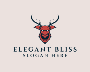 Elk - Animal Deer Head logo design