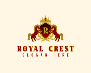 Royal Crest Horse logo design