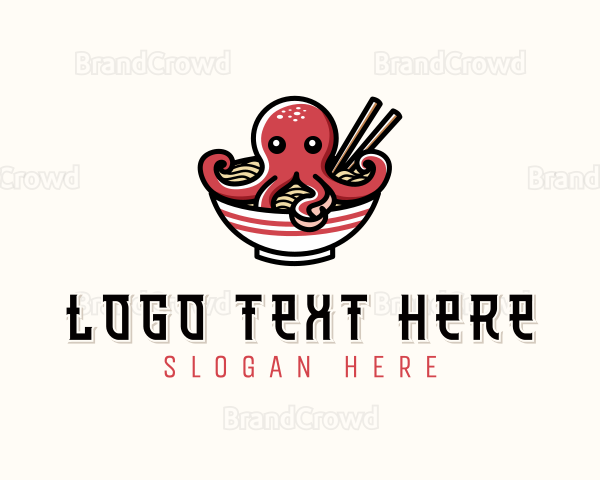 Octopus Ramen Noodles Logo