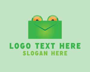 Communication - Frog Mail Envelope logo design