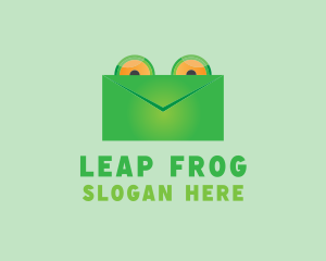 Frog Mail Envelope logo design