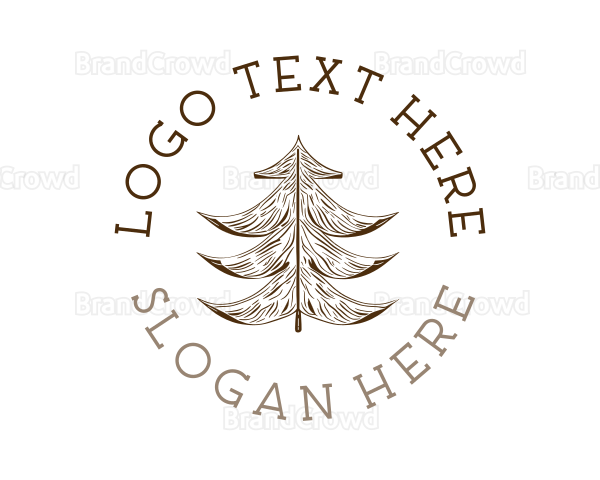 Rustic Pine Tree Logo