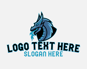 Game - Gaming Dragon Fire logo design