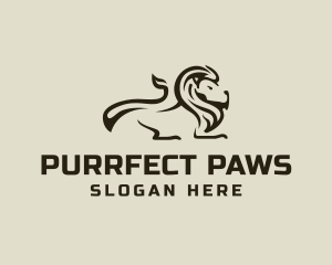Professional Lion Feline logo design