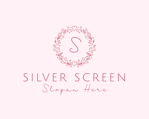 Floral Wreath Wedding Planner Logo