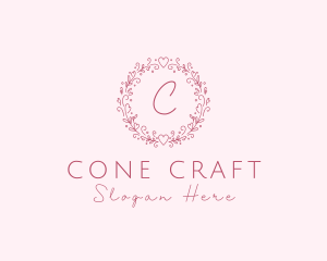 Floral Wreath Wedding Planner logo design