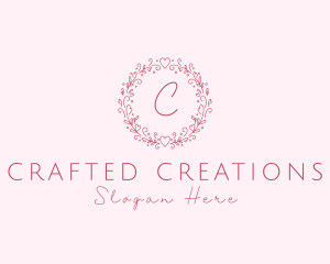 Floral Wreath Wedding Planner logo design