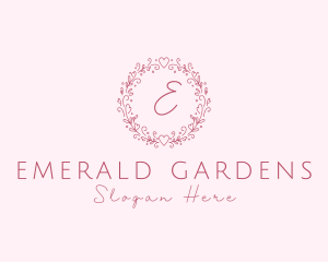 Floral Wreath Wedding Planner logo design