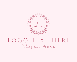 Plant - Floral Wreath Wedding Planner logo design