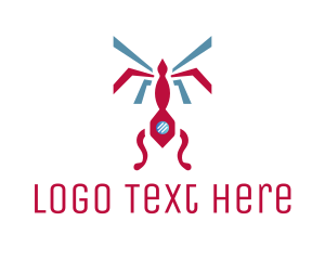 Pesticide - Geometric Flying Insect logo design