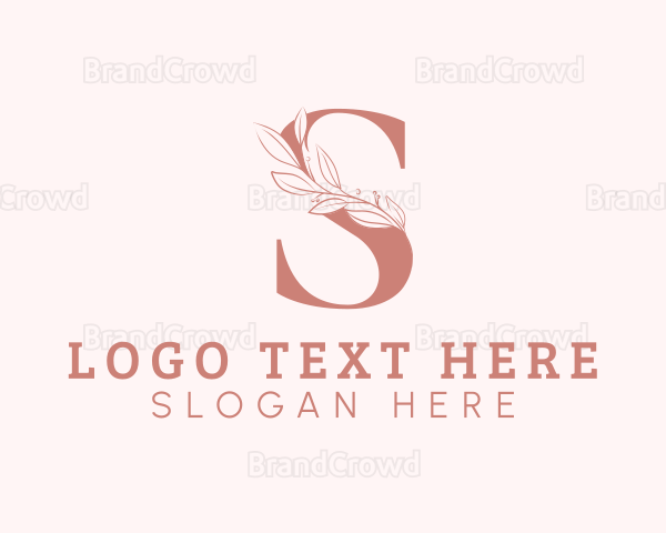 Elegant Leaves Letter S Logo