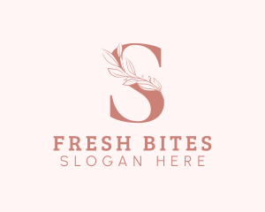 Beauty Wellness - Elegant Leaves Letter S logo design