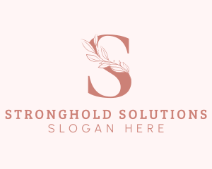 Elegant Leaves Letter S logo design