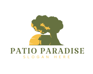 Patio - Nature House Scenery logo design