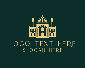 Tudor - Mosque Landmark Architecture logo design
