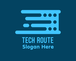 Router - Blue Data Servers logo design