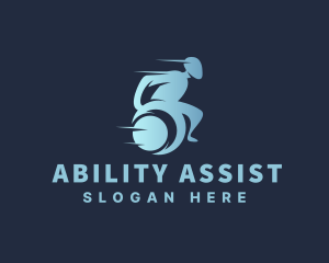 Handicap - Wheelchair Disability Treatment logo design