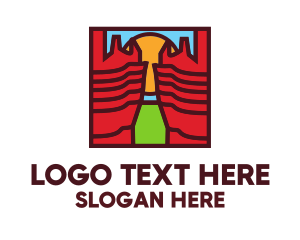 Desert - Grand Canyon Landmark logo design