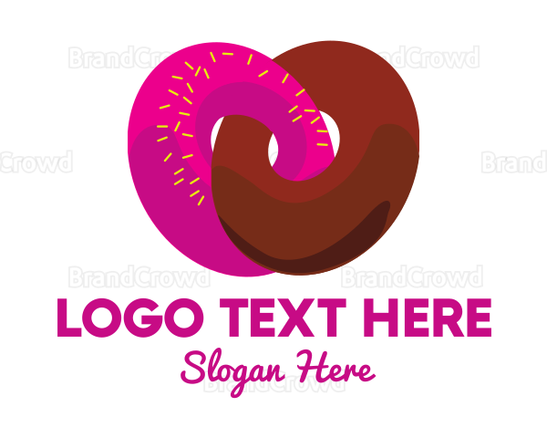 Interlocked Sweet Donuts Logo