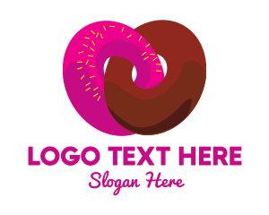 Sweetshop - Interlocked Sweet Donuts logo design