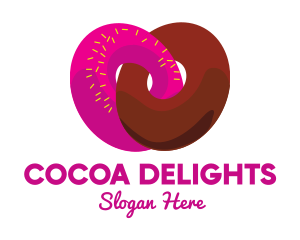 Interlocked Sweet Donuts logo design