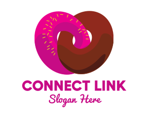 Interlocked Sweet Donuts logo design